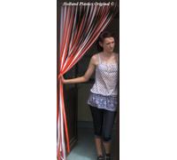 Holland Plastics Original Brand Deluxe Heavy Duty Bug Blind,Fly Blind,Strip Blind, Door Blind- ORANGE & WHITE-80cm WIDE