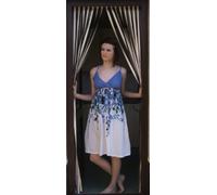 Holland Plastics Original Brand Heavy Duty Bug Blind,Fly Blind,Strip Blind, Door Blind-COFFEE & CREAM-100cm wide- ONE METRE WIDE