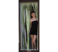 Holland Plastics Original Brand Robust window screen, fly protection, strip cover, door panel, lime green and white (90 cm wide), complete with screw hooks for wooden frames