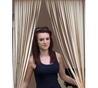 Holland Plastics Original Caravan/RV Door Blind, Cream, Semi-Sheer, Manual, Outside Mount, Easy Affix Support Bracket