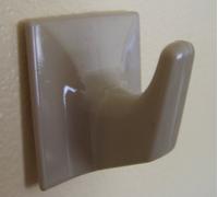 Holland Plastics Pair of Light Brown Self Adhesive Hooks - LS58-Square Shaped-Ideal For Heavy Duty Type Blind/Fly Curtain/Strip Blind Original