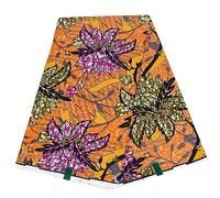 HollandaisWax African Real Wax Fabric Gold Wax Print Batik Soft Pagne Nigeria Ankara Wax Fabric 1513
