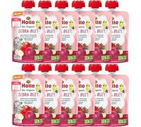 Holle Zebra Beet - Pouch apple & banana with beetroot, pack of 12