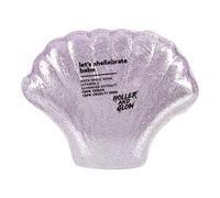 Holler and Glow Beauty Let's Shellabrate Babe Shell Shaped Bath Bomb, Vitamin E & Rosehip Extract, Lavender & Banana Scented, 100% Vegan & Cruelty Free, Ocean Vibes for Relaxation, 150g