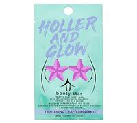 Holler and Glow Booty Star Bum Mask, Starfish-Shaped Hydrating Sheet Masks with Hyaluronic Acid & Seaweed Extract, Ocean Breeze Scented for Smooth, Plump & Nourished Skin, 20ml