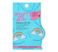 Holler and Glow Breasties For Life Boob Masks. Rainbow Printed Sheet Masks, Infused with Vitamin E & Ceramides, Hydrating, Nourishing & Smoothing, Body Positive, Vegan, Cruelty Free, 15ml