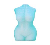 Holler and Glow Love Everybody Bath Bomb, Body Shaped, Fresh Scented, Colourful & Fizzy, Relaxing, Body Positive, Playful, Vegan, Cruelty Free, Novelty Gift, 150g