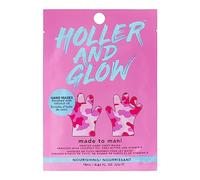 Holler and Glow Made to Mani Printed Hand Masks, Nourishing & Moisturising Pink Camouflage Gloves with Coconut Oil, Shea Butter & Vitamin E for Soft, Smooth & Hydrated Hands, 18ml