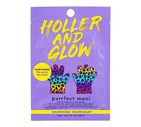 Holler and Glow Purrfect Mani Hydrating Printed Hand Masks, Enriched with Argan Oil & Vitamins B3, B5, C & E, Nourishing, Brightening & Smoothing Treatment for Deep Hydration, 18ml
