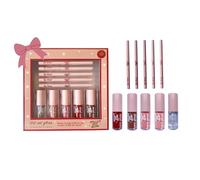 Holler & Glow 10-Piece Lip Set: 5 Lip Liners & 5 Color Matched Lip Glosses for High-Shine, Long-Lasting Pout Perfection