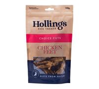 Hollings 100% Natural Chicken Feet for Dogs 100g 1 Bag
