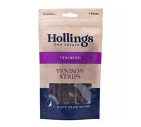 Hollings 100% Natural Venison Strips, 50 g, transparent