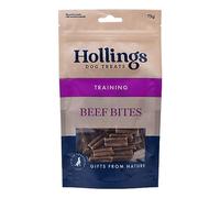 Hollings Beef Bites Dog Training Treats, Delicious Beef Treats for Adult Dogs, High in Protein & Made with 100% Natural Ingredients (75g)