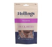 Hollings Duck Bites Dog Training Treats, Delicious Duck Treats for Adult Dogs, High in Protein & Made with 100% Natural Ingredients (75g)