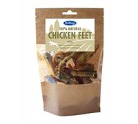 Hollings Chicken Feet Dog Treats, 100% Natural & Crunchy Treats for Adult Dogs, Grain Free & High in Protein (100g)