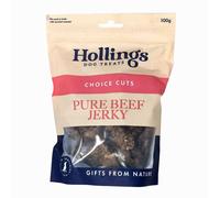 Hollings Pure Beef Jerky - Size: 100g - Treats for Dogs