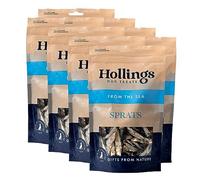 Hollings Sprats Dog Treats, 100% Natural with Fresh Fish Air Dried Treats for Dogs, Hypoallergenic and Grain Free 400g (Pack of 8)