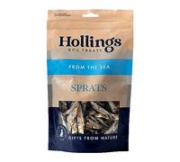 Hollings Sprats Dog Treats, 100% Natural with Fresh Fish Air Dried Treats for Dogs, Hypoallergenic and Grain Free (400g)