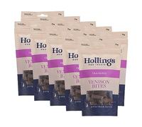 Hollings Venison Bites Dog Training Treats, Delicious Venison Treats for Adult Dogs, High in Protein & Made with 100% Natural Ingredients 75g (Pack of 10)