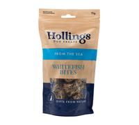 Hollings Dog Treats Whitefish Bites – 100% Natural, Air-Dried, Hypoallergenic, Grain-Free (75g)