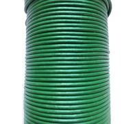 Hollis 2mm Round Quality Real Cows Leather Green Leather Cord Jewellery Making Cord Thread Wire String Thong (4 metres)