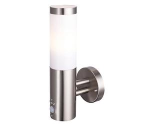 Hollis Fixed Matt Stainless Steel Pir Motion Sensor Outdoor Contemporary Wall Light 15W