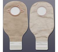 Hollister 18006 New Image 2-Piece 12 Drainable Ostomy Pouch Yellow Color Code Match 10 Pack Transparent - 4 Flange Size Lock n Roll Microseal Cl