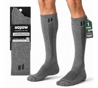 Hollow Alpaca Compression Socks for Men and Women, Moisture Wicking Alpaca Wool Socks for Hiking, Running, gray, 8-10