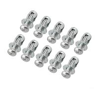 Hollow Anchor System 10 Sets of Expansion Nuts & Screws Designed to Provide Strong Support in Shallow Structures Like Walls (4X20MM)