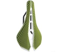 Hollow Bike Saddle 3D Seat Cushion Breathable Pressure Relief Lightweight Road Mountain Cycling Waterproof Black Cream White Pink Orange Green(Dark Green)