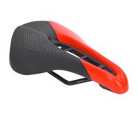 Hollow Bike Seat Comfortable Saddle, Ergonomic Bicycle Saddle with Breathable Design, Lightweight Cycling Seat for Mountain Bike and Road Bike with Enhanced Hip Support (Black Red)