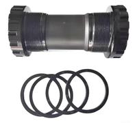 Hollow Bottom Bracket 68-73mm Threaded MTB Bike Aluminum Alloy Hollow Bottom Bracket for bc1.37x24T Threaded Bike Bottom Bracket 68-73mm for Mountain Hollow Shaft Bottom Bracket 9.7cm for SRAM (Black)