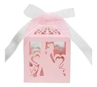 Hollow Candy Boxes 50pcs/set Bowknot Ribbon Bridal Shower Party Supplies For Home Festival Party Wrapping Case Candy Boxes Birthday