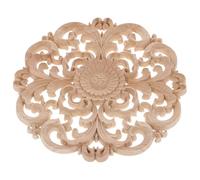 Hollow Carved Wood Onlay Applique for Furniture Refacing | Unpainted Solid Wood, Single Sided Pattern, Paintable Finish, for Drawer Fronts and Mirror Frames Random Style