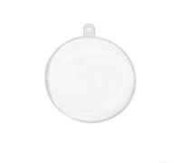 Hollow Clear Plastic Baubles for Seasonal Decor Customize with Your Favorite Trinkets (11cm)