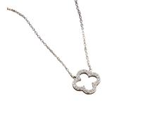 Hollow Clover Full Pendant Necklac Light Luxury Lucky Clover 2025 Niche