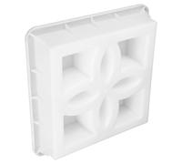 Hollow Concrete Mold for Garden Wall Brick Casting Outdoor | Abrasion Resistant Plastic, UV Sturdy White Finish, for Builders and Landscapers, Patio Paving and Gardens