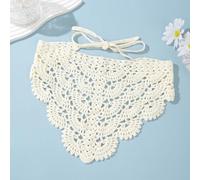 Hollow Crochet Bandanas Headbands Hairbands Tie Knitted Headscarf Vintage Hair Bandanas for Women Girls Head Kerchief Styling Decor