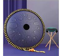 Hollow Drum Instrument Adult Beginner Model 14" 14 Tone Colour Hollow Drum Steel Tongue Drum Hand Disc Drum (Color : D, Size : As show)