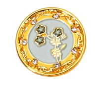 Hollow Flower Metal Button Sewing Round for Clothing Chinese Cheongsan Sweater Cardigans Coat Dress 17mm Fashion Button