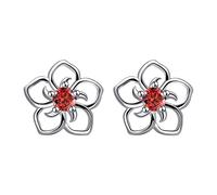 Hollow Flower Shaped Earrings Temperament Women's Earrings Earring for Women Studs (Orange, One Size)