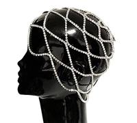 Hollow for Mesh Headpiece Wedding for Head Chain Jewelry Women Luxury Crystal Headband for Head Hair Acce