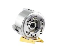 Hollow Hydraulic Chuck, 2/3/4 Jaws Lathe Chuck 10 Inches 254mm A8 Flange Workholding for CNC(Large Hole 3-Jaw)