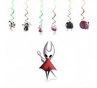 Hollow Knight Birthday Decorations Silksong Cake Topper Cupcake Toppers Banner Balloons Party Decorations Supplies for Game Fans