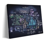 Hollow Knight Map Game Gamer Gifts Poster Decorative Painting Canvas Wall Art Living Room Poster Bedroom Painting Wall Art Picture Print Modern Family Room Decor 08 x 12 inches (20 x 30 cm)
