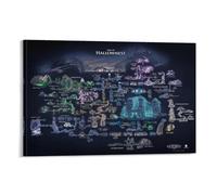 Hollow Knight RPG Game Map Poster Decorative Painting Canvas Wall Art Living Room Decor Posters 12x18inch(30x45cm)