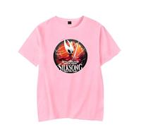 Hollow Knight Silksong T-Shirt Crewneck Short Sleeve Women Men Casual Streetwear Tee (Pink,XXL)