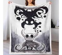 Hollow Knight Super Soft Flannel Fleece Blanket 3D Printed Gaming Throw Blanket,Bed Sofa Couch Lightweight Cozy Throws for Adults Kids Gifts,Home Bedroom Living Room Decor 40x50inch(100x130cm)