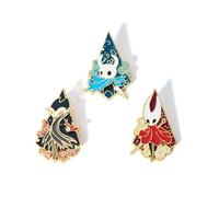 Hollow Knights Badge 3 Pieces, Game Figure Cosplay Brooch, Hollow Knights Silksongs Pins Metal Badges Cute Themed Collectibles