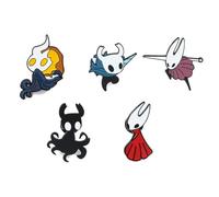 Hollow Knights Badge 5 Pieces, Game Figure Cosplay Brooch, Hollow Knights Silksongs Pins Metal Badges Cute Themed Collectibles